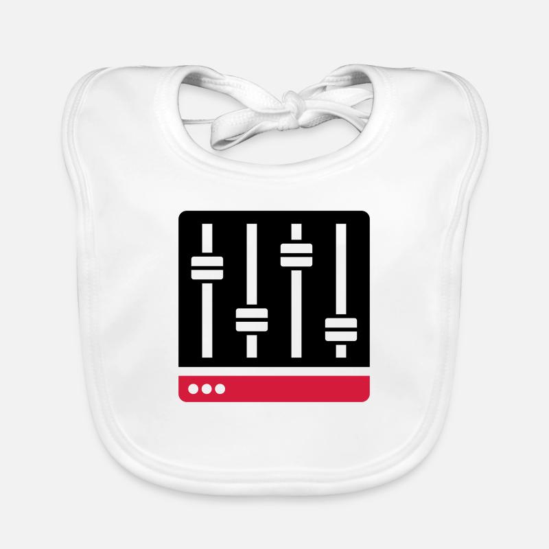 Equalizer Mischpult Geschenk Baby Bio-Lätzchen