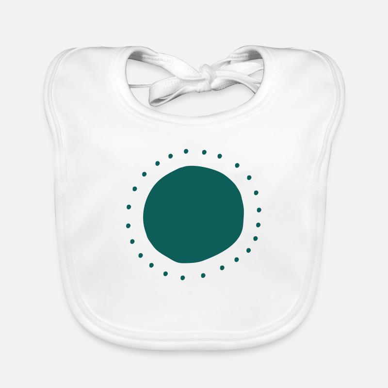 Circle points form Organic Baby Bibs