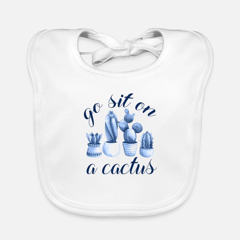 go sit on a cactus Bavoir bio Bébé