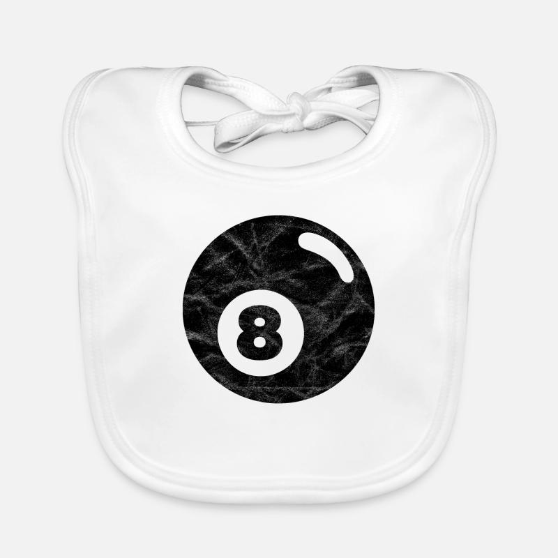 Billard boule de billard noir huit huit Bavoir bio Bébé