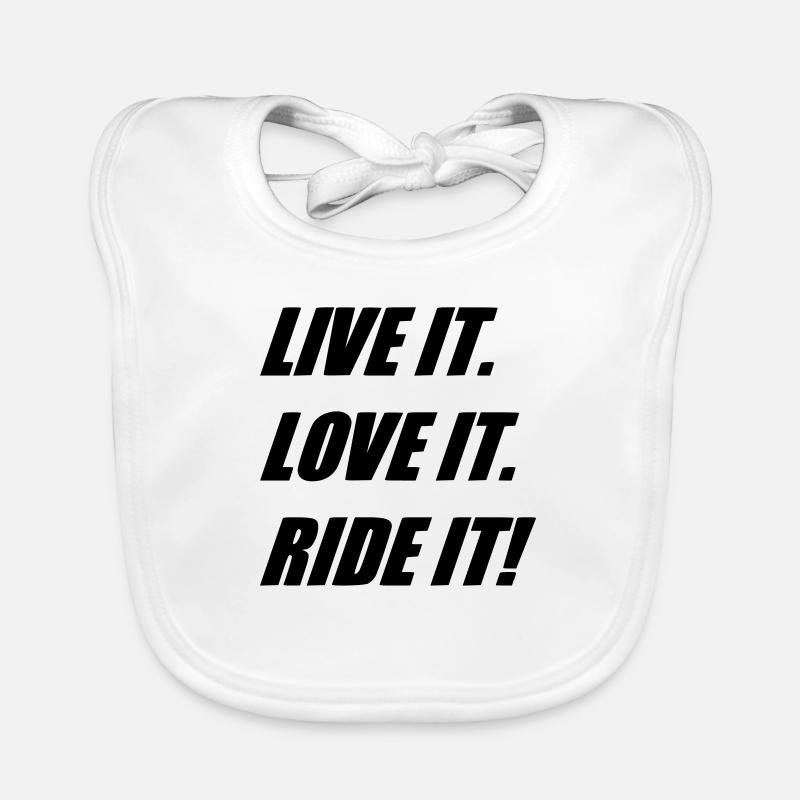 EN DIRECT RIDE LOVE - Bavoir bio Bébé - blanc