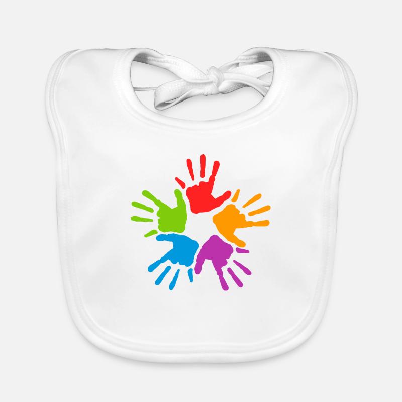 handprints Organic Baby Bibs