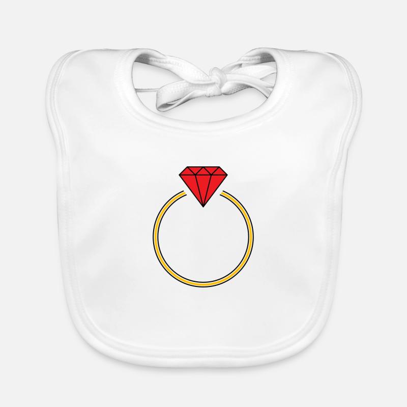 diamond ring Organic Baby Bibs