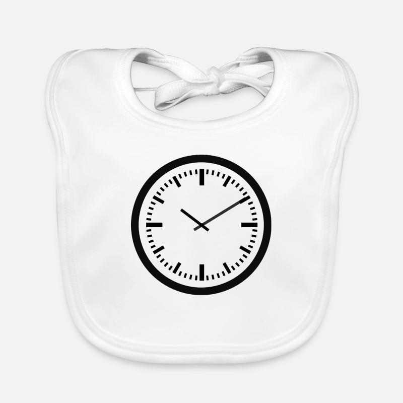 clock time clock time hourglass hourglass144 Organic Baby Bibs