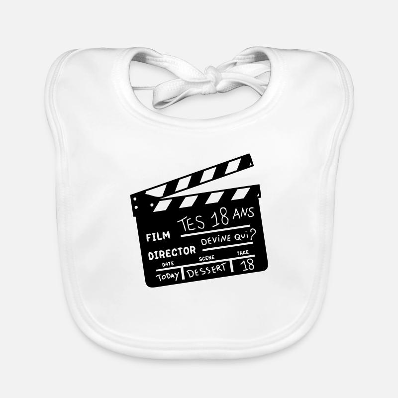 18 clap cinema Organic Baby Bibs