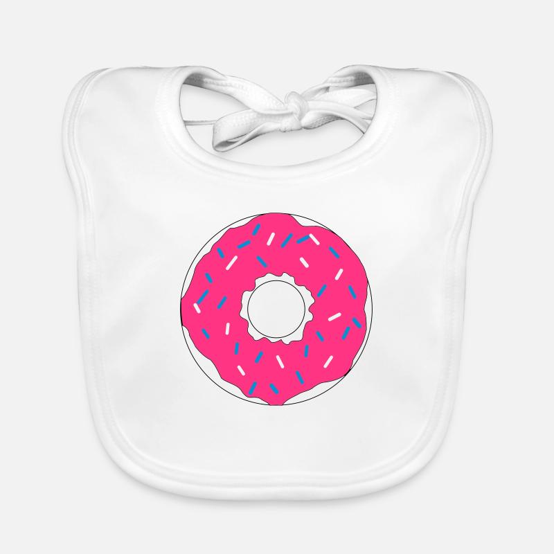 rose Donut Bavoir bio Bébé