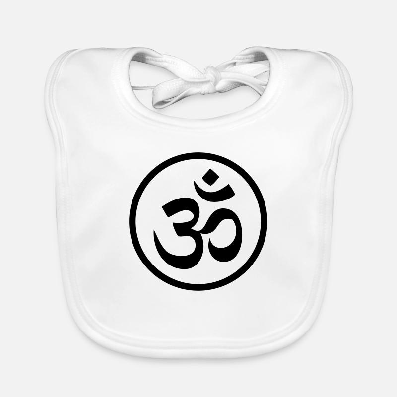 OM mantra symbol Baby Bio-Lätzchen