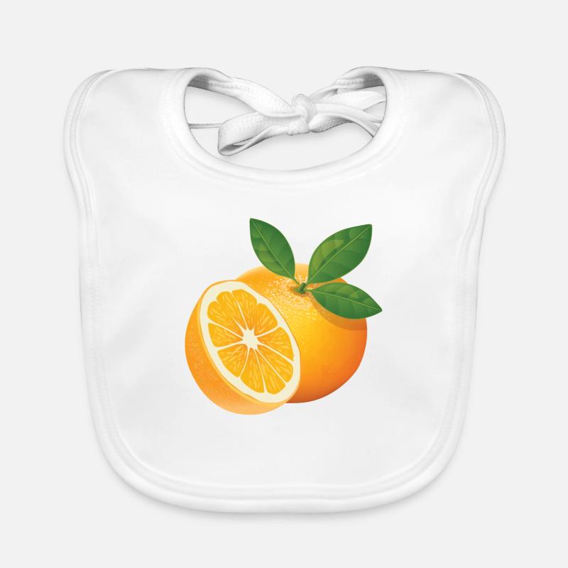 Orange Baby Bio-Lätzchen