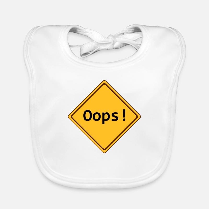 error, oops!, anpassbar Baby Bio-Lätzchen
