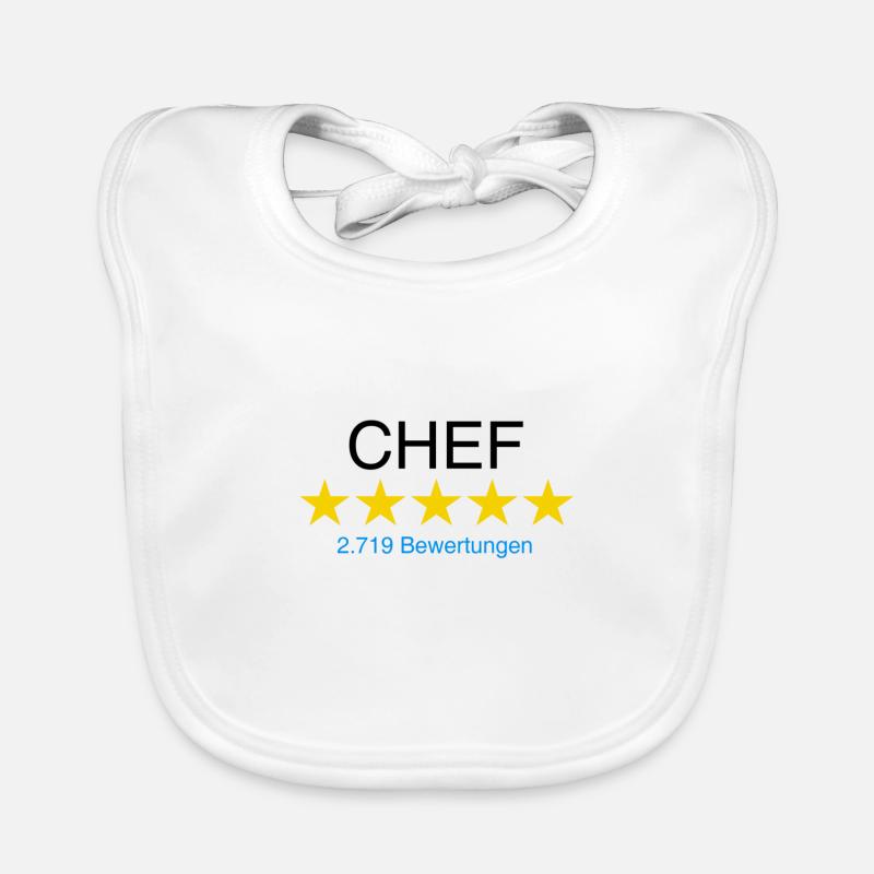 Chef mit Bewertung Baby Bio-Lätzchen