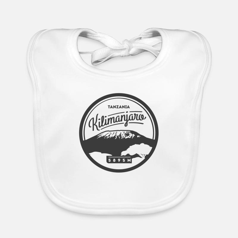 Kilimanjaro - Baby Bio-Lätzchen - Weiß