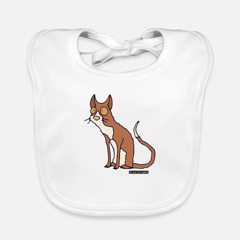 Cat - Cornish Rex Organic Baby Bibs