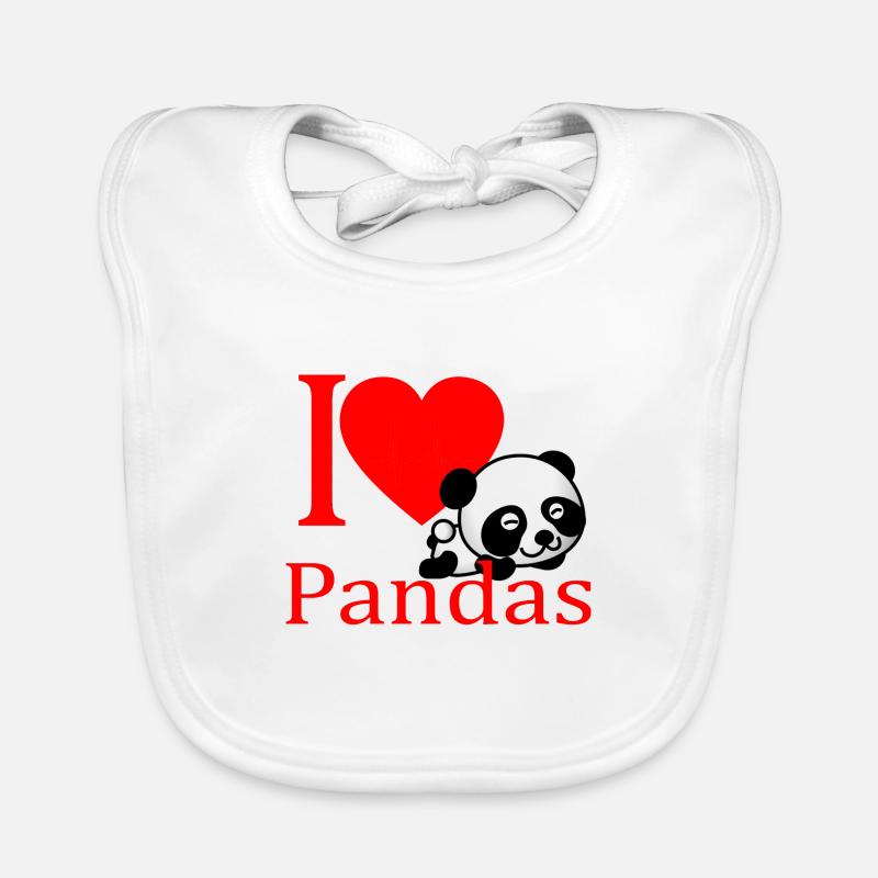 I love Panda Baby Bio-Lätzchen