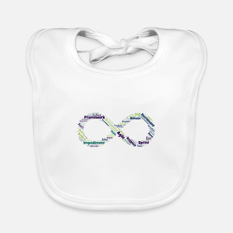 boucle agile - Bavoir bio Bébé - blanc
