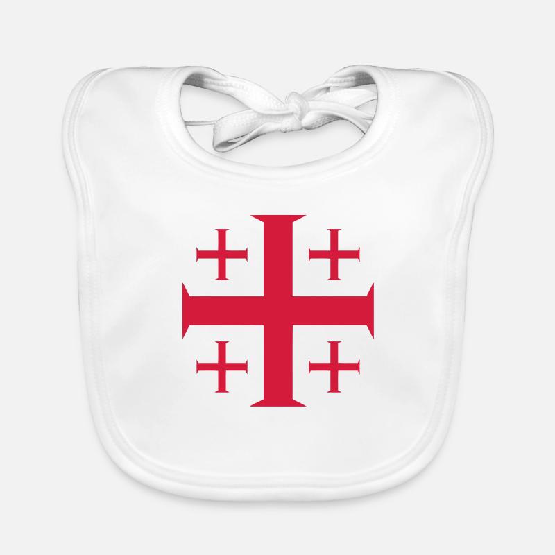 templar cross Organic Baby Bibs