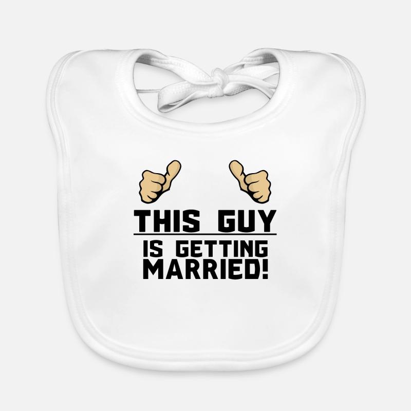 Dieser Kerl Heiratet Hochzeit Spruch Geschenk Idee Baby Bio-Lätzchen