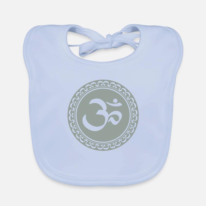 Om Mani Padme Hum Baby Bio-Lätzchen