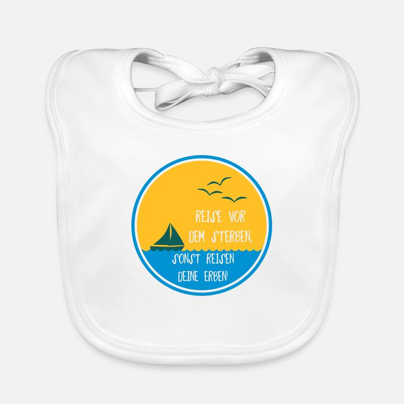Reise vor dem Sterben Geschenk Baby Bio-Lätzchen