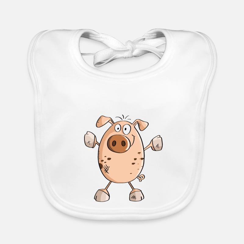 Hug Me Pig - Pigs - Piglets - Pigs Organic Baby Bibs