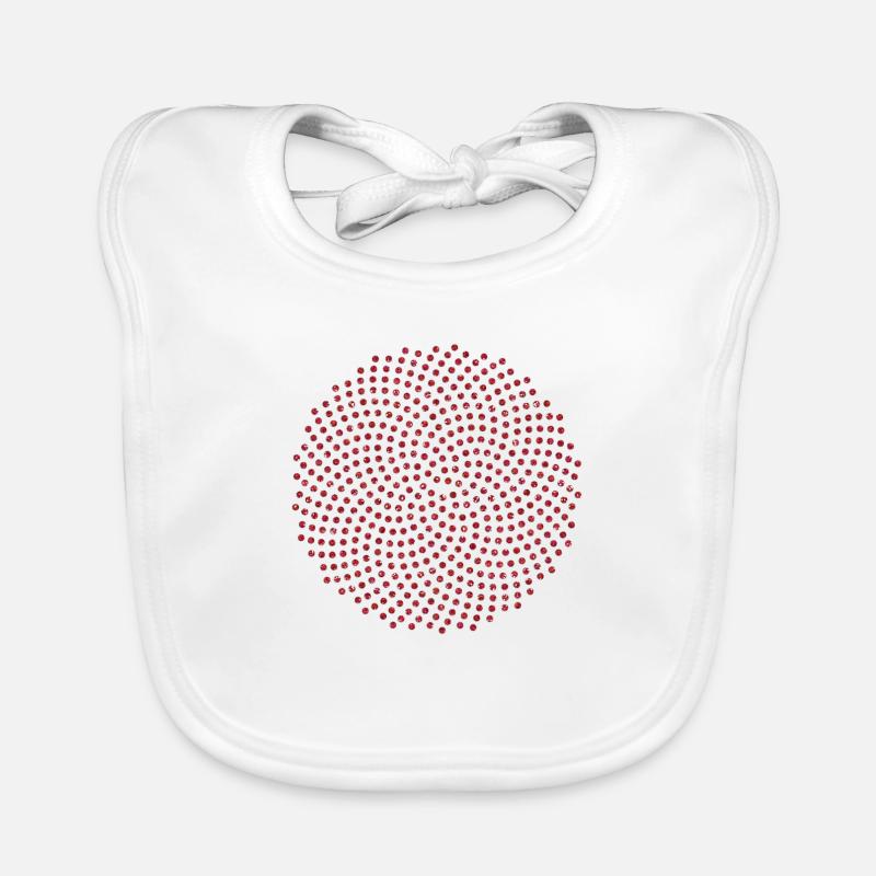 Fibonacci Mathematik Sonnenblume Phi Spirale Mathe Baby Bio-Lätzchen