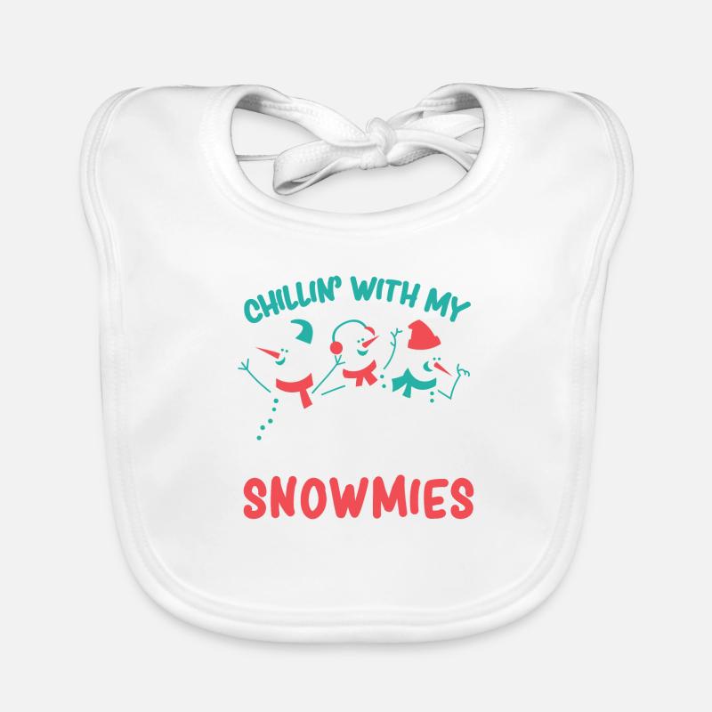 Noël relax avec mes amis Bavoir bio Bébé