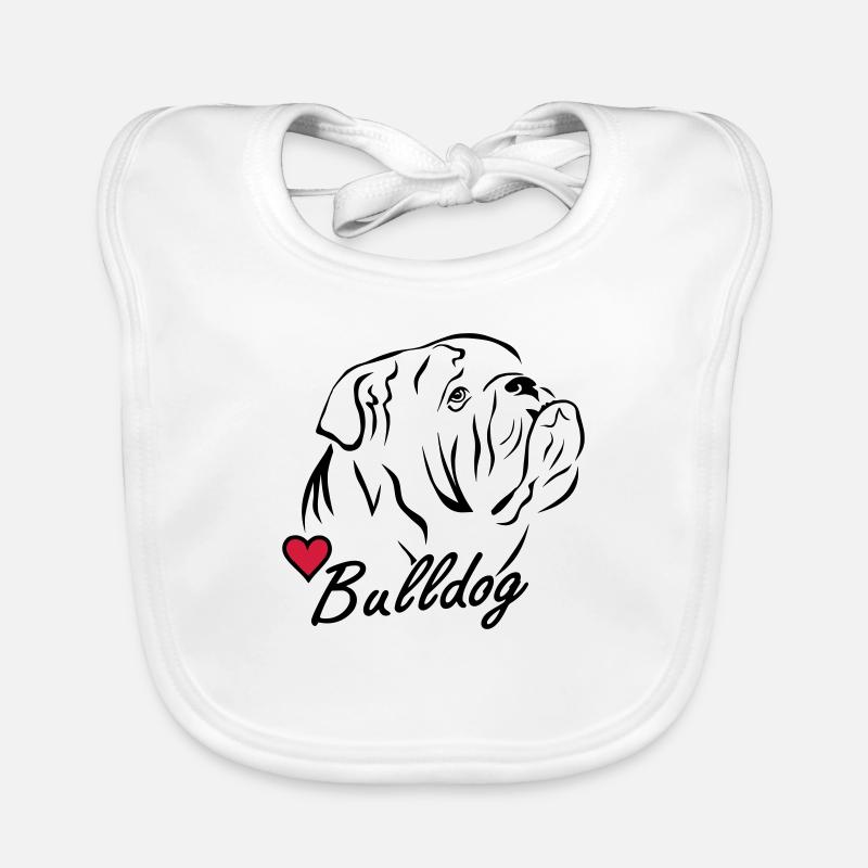 Bulldog ♥ Baby Bio-Lätzchen