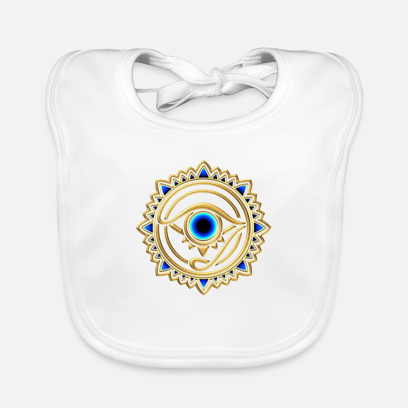 Oeil de la Providence, Dieu, pyramide, Horus Bavoir bio Bébé