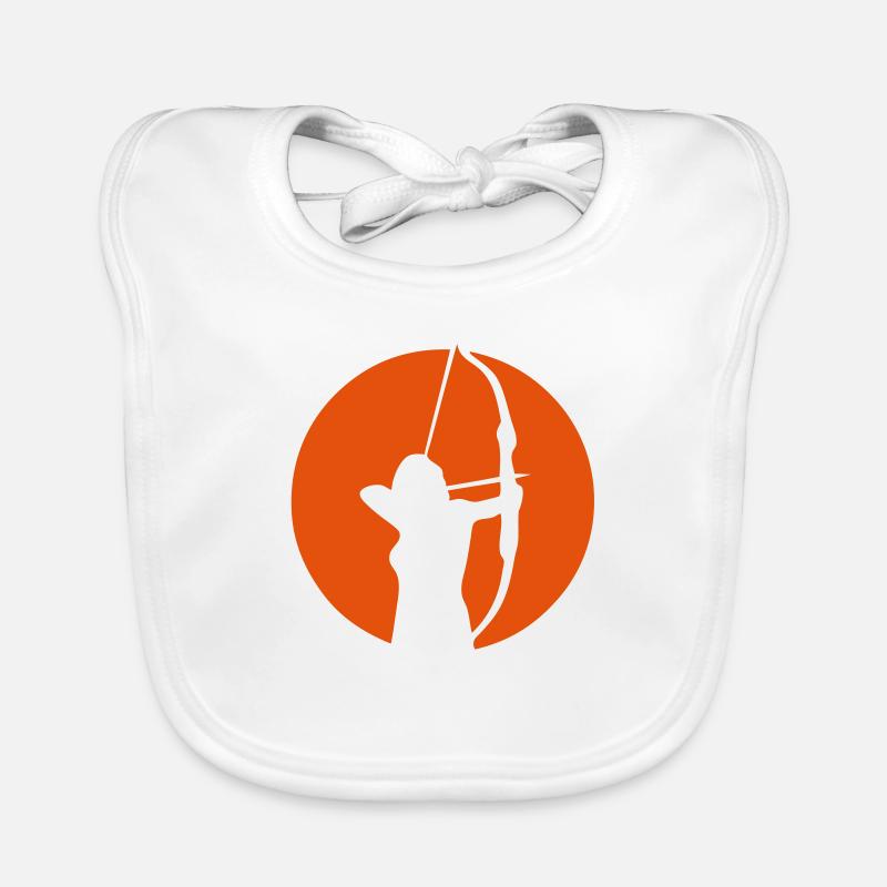 tir arc logo archery bogenschieben3 Bavoir bio Bébé