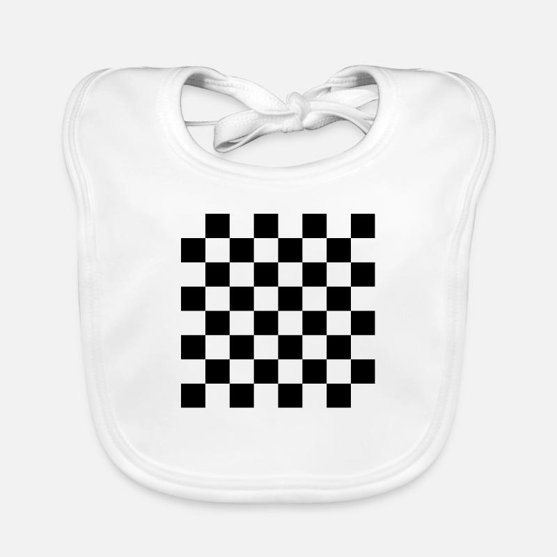Chequer Organic Baby Bibs