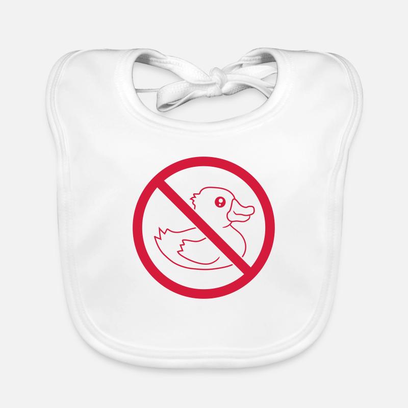 Zone interdite signe icône ne pas grincer Bavoir bio Bébé