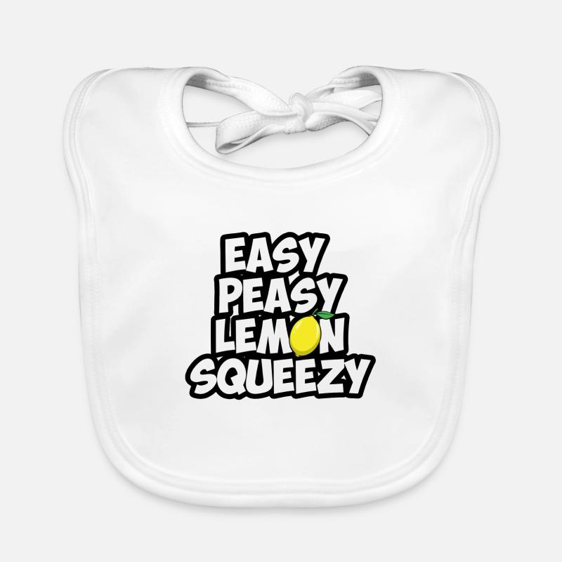 Easy peasy lemon squeezy - Gaming Spruch Baby Bio-Lätzchen