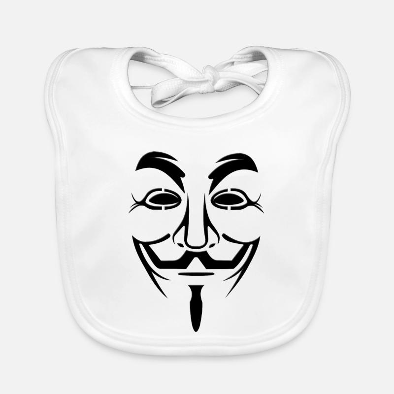 Anonymous mask Organic Baby Bibs