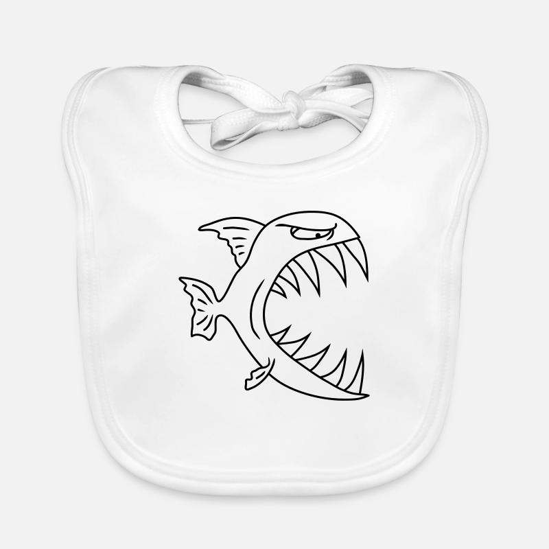 Monster Fish Bavoir bio Bébé