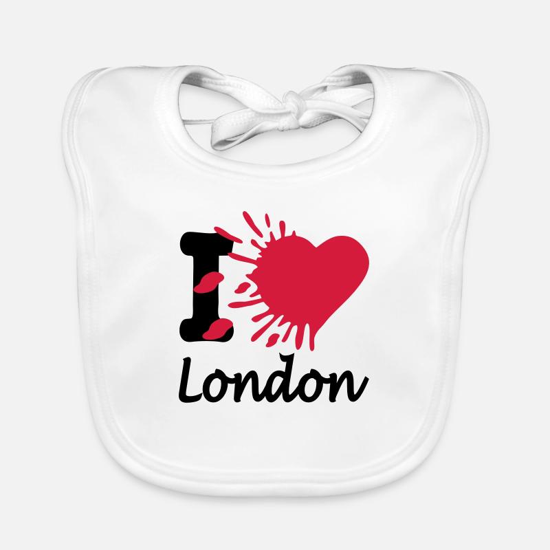 J'aime Londres Bavoir bio Bébé