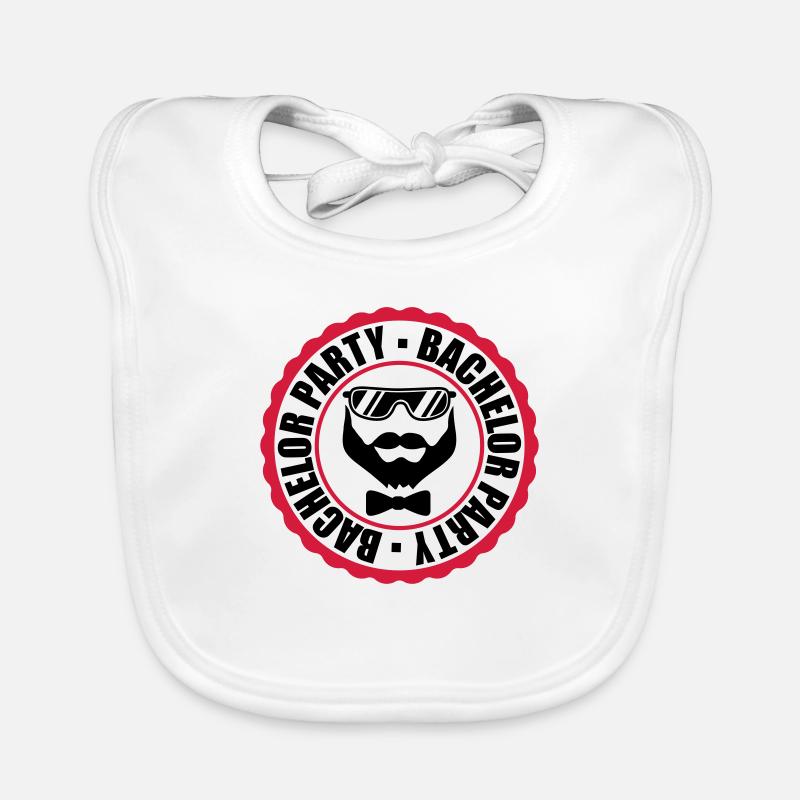circle ring stamp team bachelor party bache Organic Baby Bibs