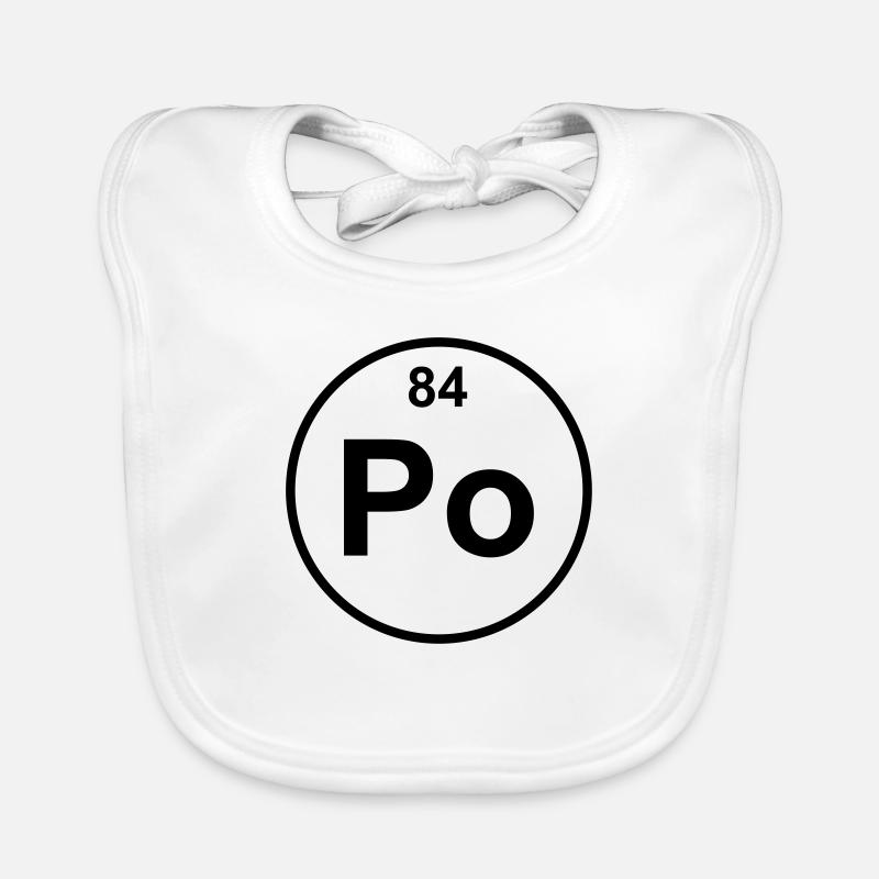 Polonium (Po) (element 84) Organic Baby Bibs