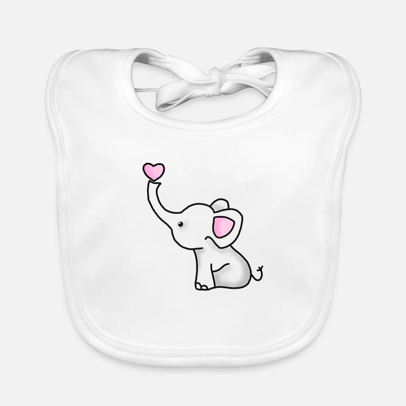 Éléphant bébé Bavoir bio Bébé