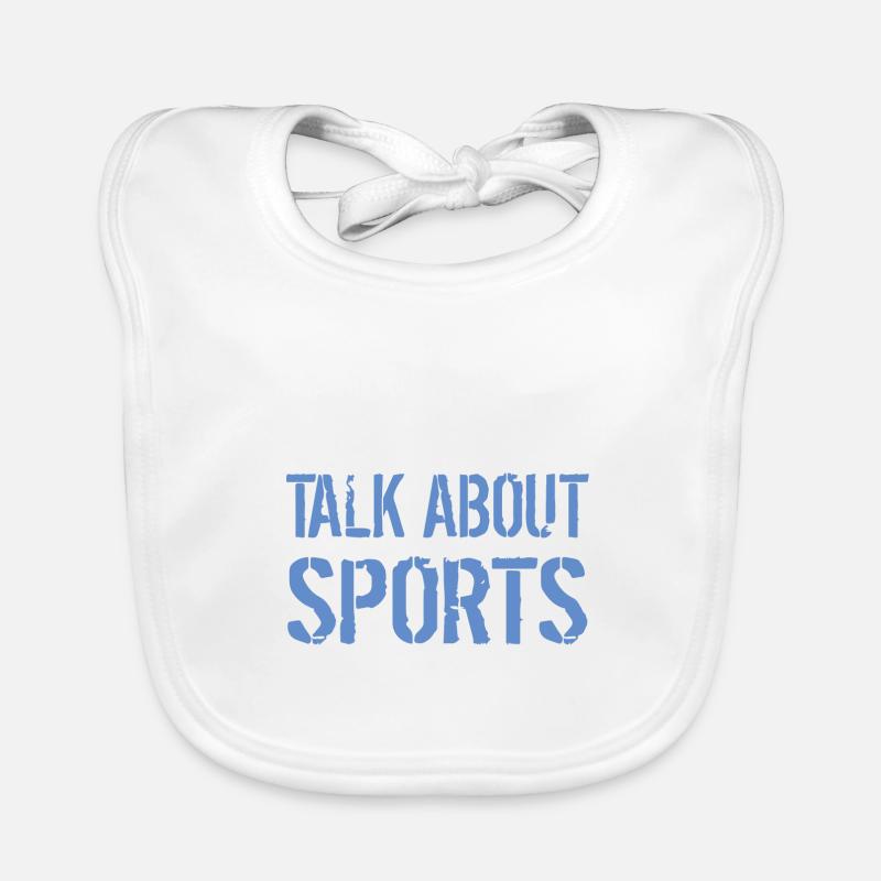 Sport - Bavoir bio Bébé - blanc