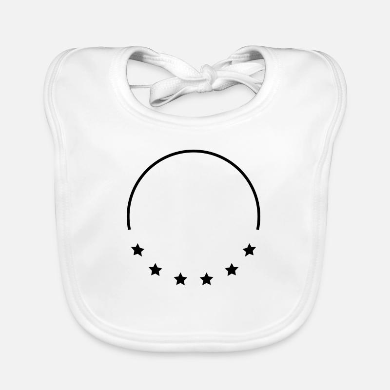 Stars Frame Design Baby Bio-Lätzchen