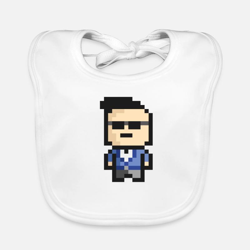 8-Bit-Style Baby Bio-Lätzchen