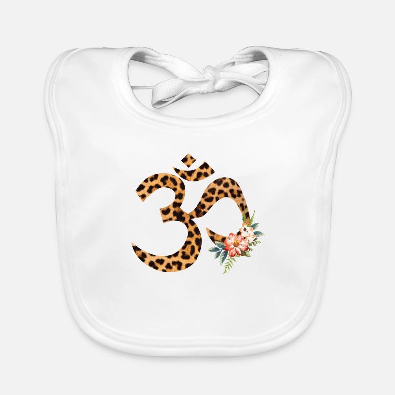 Leopard Om Baby Bio-Lätzchen