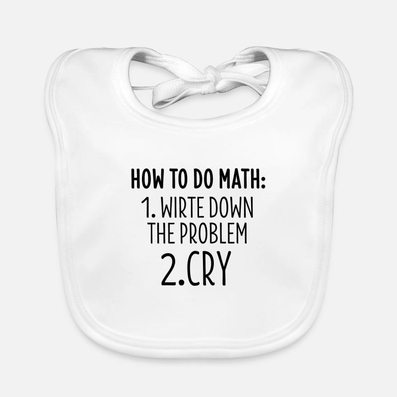 Maths T-shirt maths professeur de maths cadeau Bavoir bio Bébé