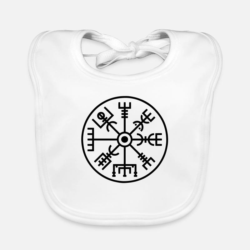 vegvisir icelandic symbol magic compass Organic Baby Bibs