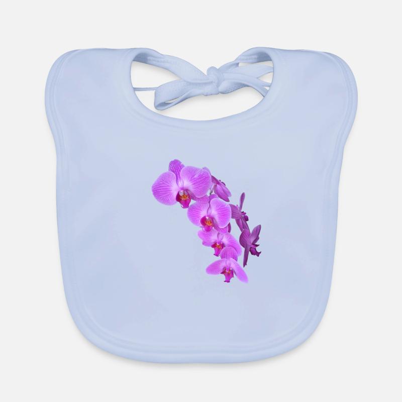 orchidée Bavoir bio Bébé