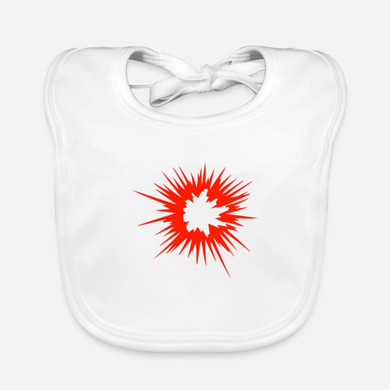Explosion Star Flame Organic Baby Bibs