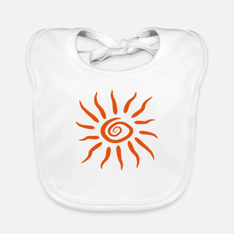 Vortex spirale soleil Bavoir bio Bébé