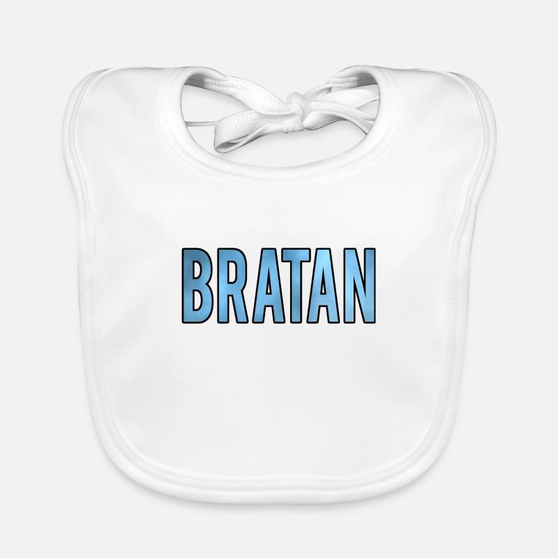 Bratan - Baby Bio-Lätzchen - Weiß