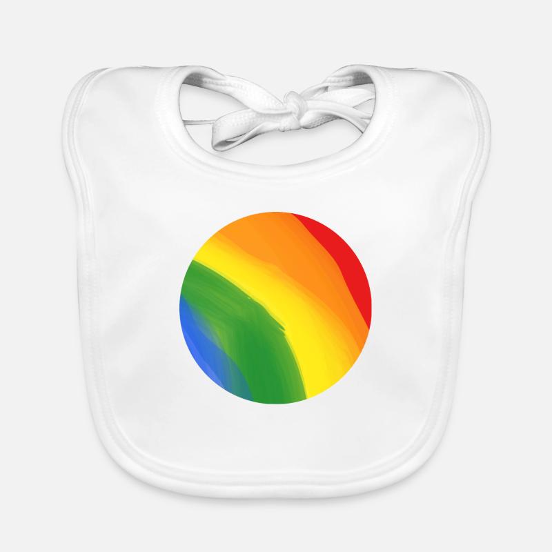 Couleurs de l’arc-en-ciel Bavoir bio Bébé