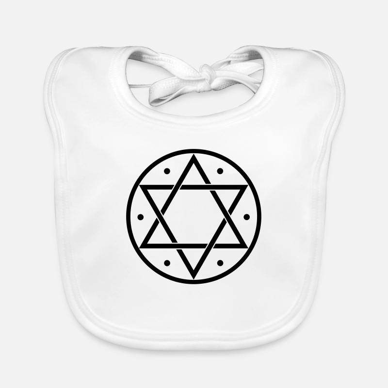 Hexagram, Magic, Merkaba, David Star, Yin Yang Organic Baby Bibs