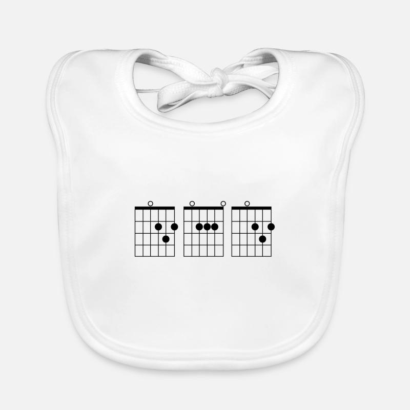 Guitar Handle DAD Father Gift Organic Baby Bibs